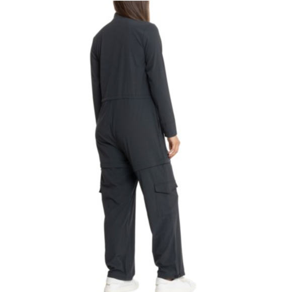 NWT Lole Forillon Convertible Jumpsuit XXL Black Detachable Legs Sustainable - Picture 3 of 11